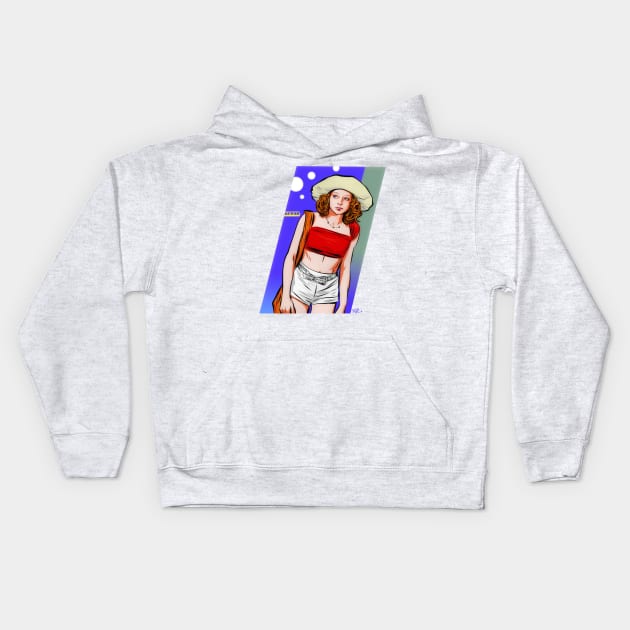 Jodie Foster - An illustration by Paul Cemmick Kids Hoodie by PLAYDIGITAL2020